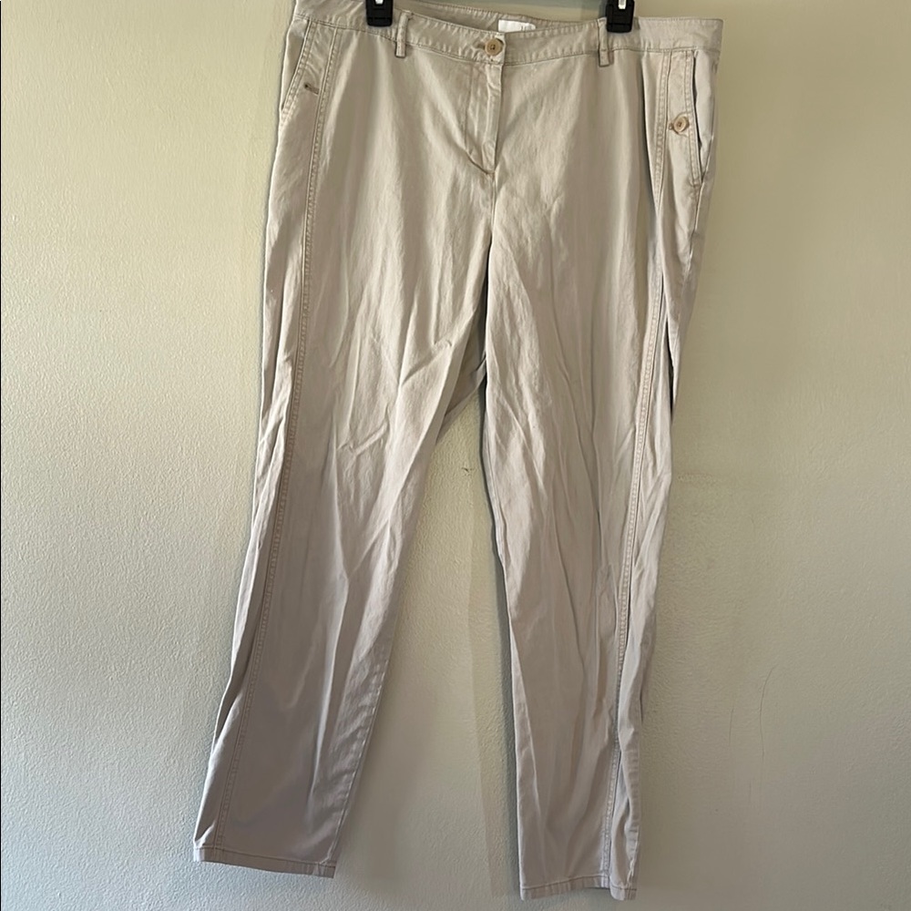 J. Jill Tan Chinos Classic Straight-Leg